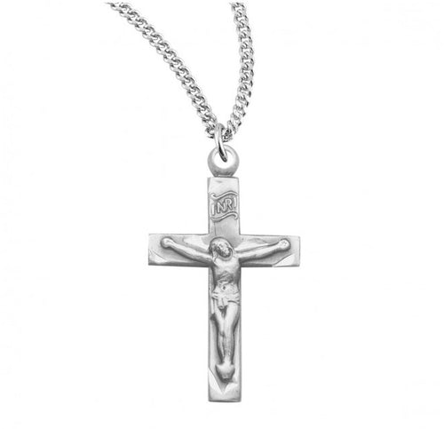 Basic Narrow Sterling Silver Crucifix