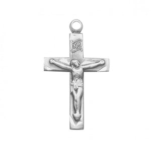 Basic Narrow Sterling Silver Crucifix