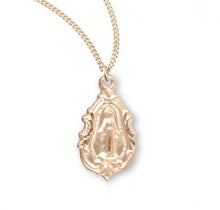 Load image into Gallery viewer, Gold Over Sterling Silver Fancy Baroque Miraculous Medal
