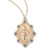 Load image into Gallery viewer, Gold Over Sterling Silver Miraculous Medal
