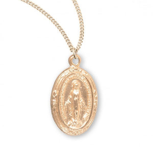 Gold Over Sterling Silver Miraculous Medal