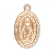 Load image into Gallery viewer, Gold Over Sterling Silver Miraculous Medal
