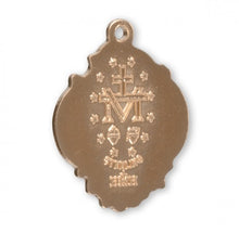 Load image into Gallery viewer, Fancy Gold Over Sterling Silver Miraculous Medal Necklace
