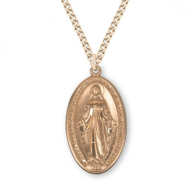 Gold Over Sterling Silver Miraculous Medal