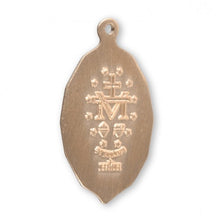 Load image into Gallery viewer, Traditional Madonna Gold Over Sterling Silver Oval Miraculous Medal
