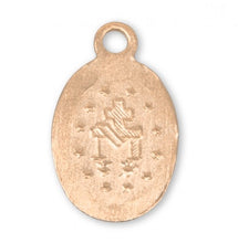 Load image into Gallery viewer, Petite Miraculous Medal Gold Over Sterling Silver Oval  Pendant
