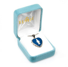 Load image into Gallery viewer, Cameo heart shaped Miraculous Medal.
