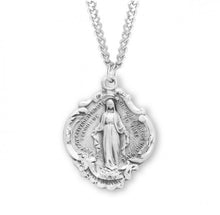 Load image into Gallery viewer, Sterling Silver Baroque Style Miraculous Medal
