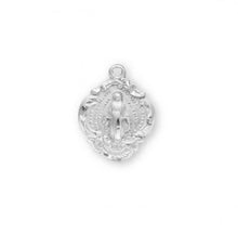 Load image into Gallery viewer, Sterling Silver Fancy Baroque Style Miraculous Medal
