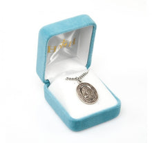 Load image into Gallery viewer, Saint Michael oval medal-pendant.
