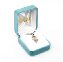 Load image into Gallery viewer, Saint Michael oval medal-pendant.
