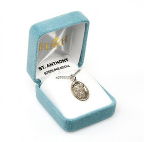 Saint Anthony oval medal-pendant.