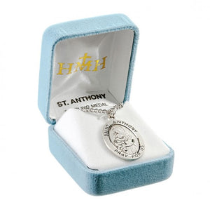 Saint Anthony oval medal-pendant.