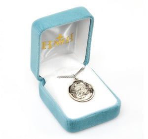 Saint Anthony Round Sterling Silver Medal