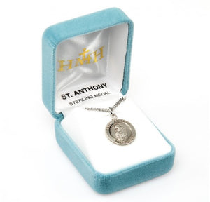 Saint Anthony round medal-pendant.