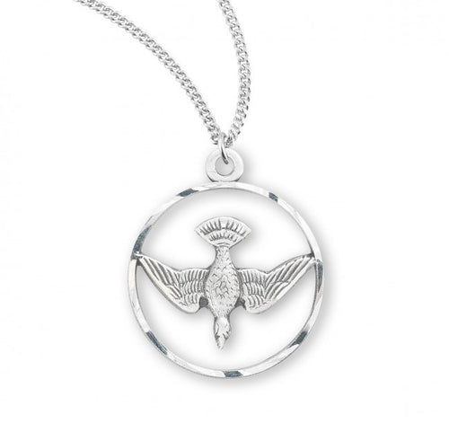 Holy Spirit Sterling Silver Medal