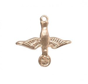 Holy Spirit Gold Over Sterling Silver Medal