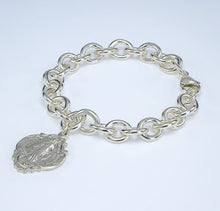 Load image into Gallery viewer, Sterling Silver Miraculous Medal Heavy Chain Link Bracelet
