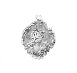 Sterling Silver Baroque Jesus Crown Of Thorns Pendant