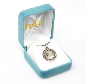 Sterling Silver Saint Benedict Round Jubilee Medal