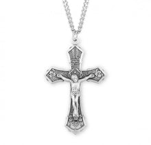 Load image into Gallery viewer, Sterling Silver Grape And Wheat Crucifix
