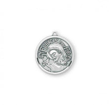 Load image into Gallery viewer, Sterling Silver Saint Francis With Birds Medal Pendant
