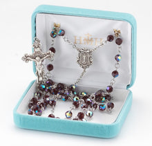 Load image into Gallery viewer, Garnet Finest Austrian Crystal Sterling Sterling Rosary 
