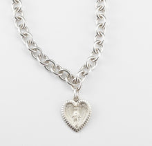 Load image into Gallery viewer, Sterling Silver Linked Miraculous Medal Necklace
