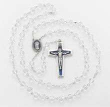 Load image into Gallery viewer, Madonna Crystal and Pewter Rosary
