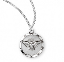 Load image into Gallery viewer, Round Holy Spirit Sterling Silver Medal 
