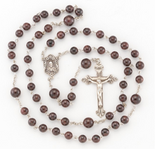 Load image into Gallery viewer, Garnet Bead Rosary
