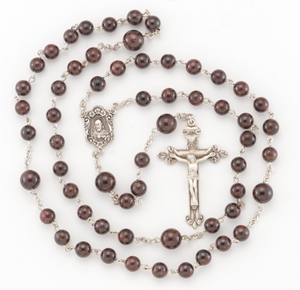 Garnet Bead Rosary