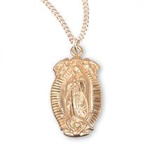 Load image into Gallery viewer, Gold Over Sterling Silver Our Lady of Guadalupe Medal
