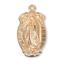 Load image into Gallery viewer, Gold Over Sterling Silver Our Lady of Guadalupe Medal
