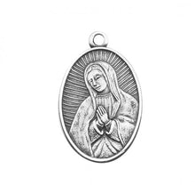 Load image into Gallery viewer, Our Lady of Guadalupe Oval Sterling Silver Medal
