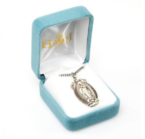 Our Lady of Guadalupe medal-pendant.