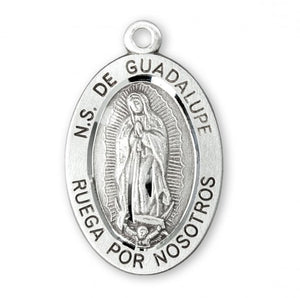 Our Lady of Guadalupe Spanish Sterling Silver Medal