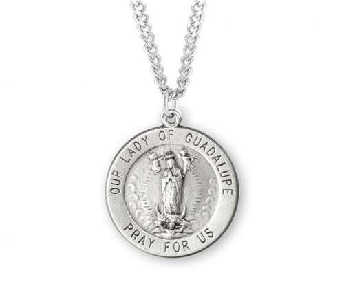 Our Lady of Guadalupe Round Sterling Silver Medal