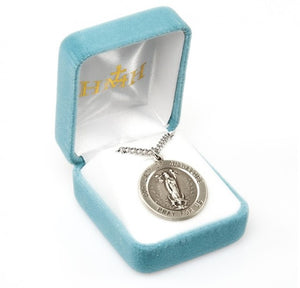 Our Lady of Guadalupe medal-pendant.