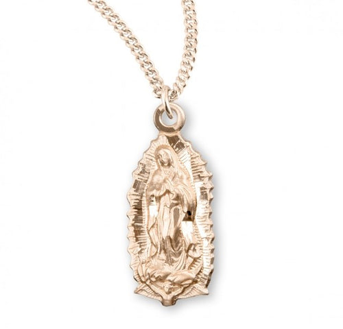 Our Lady of Guadalupe Gold Over Sterling Silver Medal