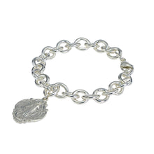 Load image into Gallery viewer, Sterling Silver Miraculous Medal Heavy Chain Link Bracelet
